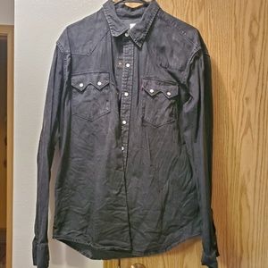 Levi's Dark Denim Button Down